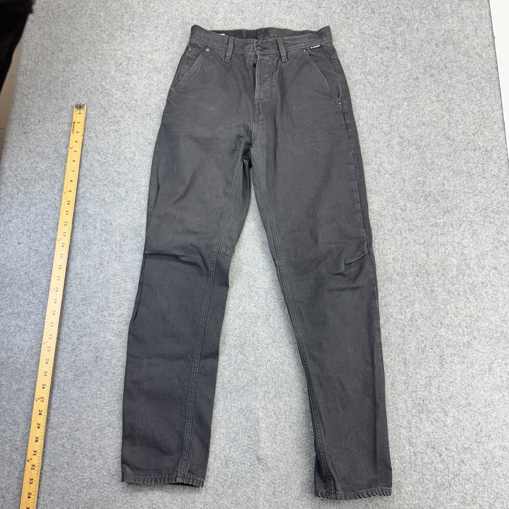 G-Star RAW Grip 3D Relaxed Tapered Pants 27x29 Black Denim Mens‎ Utility Fit